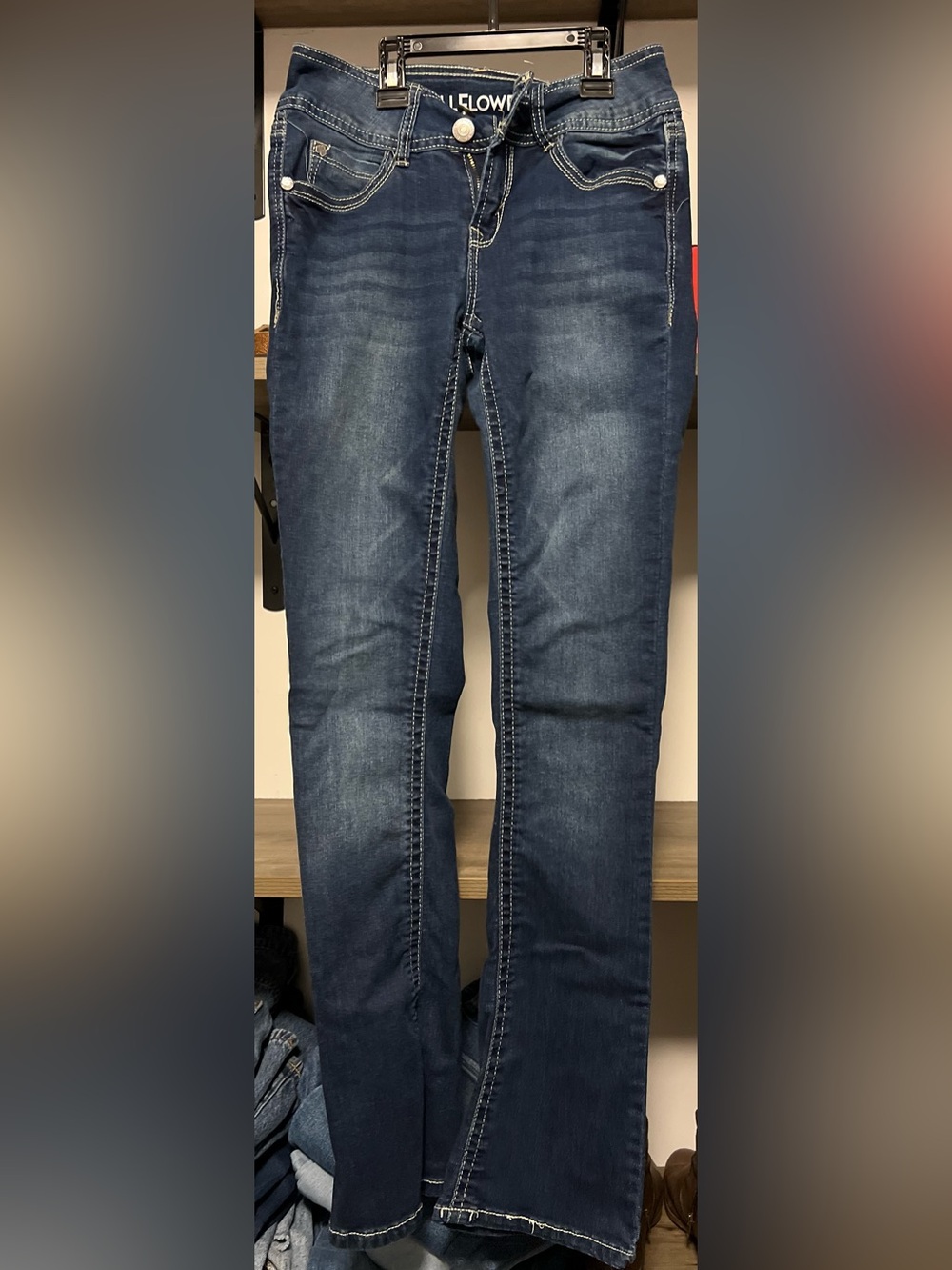 Wallflower Dark Blue Boot-Cut Jeans